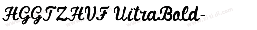 HGGTZHVF UitraBold字体转换